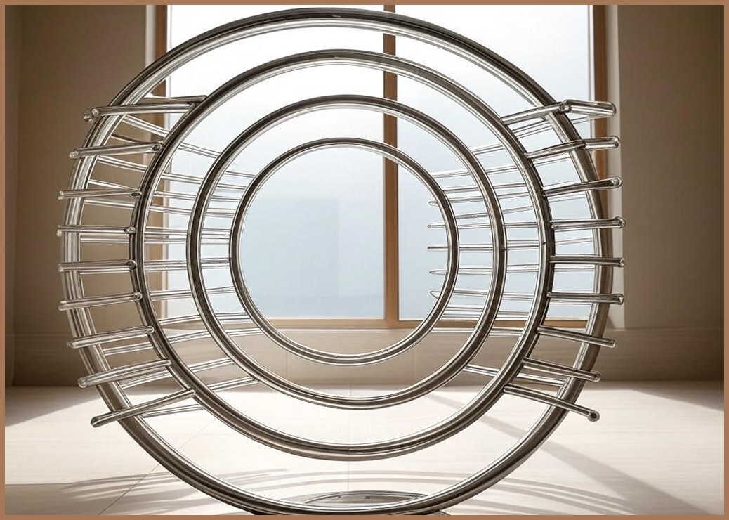 3m 원형 스텐 수건걸이 - 이미지 1