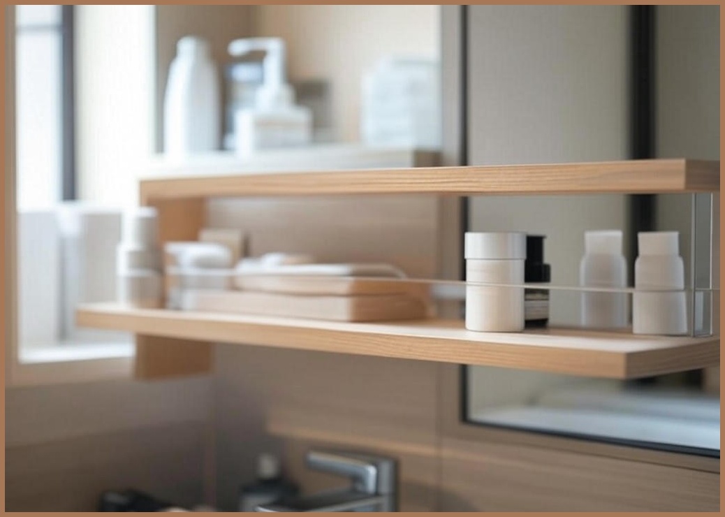 EUMMOMENT 무타공 욕실선반 슬라이드 선반 다용도 건조대