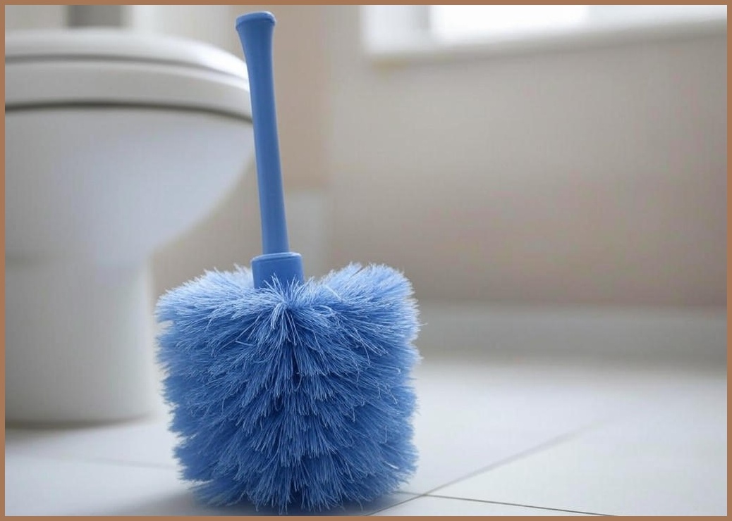 HB153 촘촘한 청소모 커브 변기솔 변기청소솔 블루 - 이미지 1