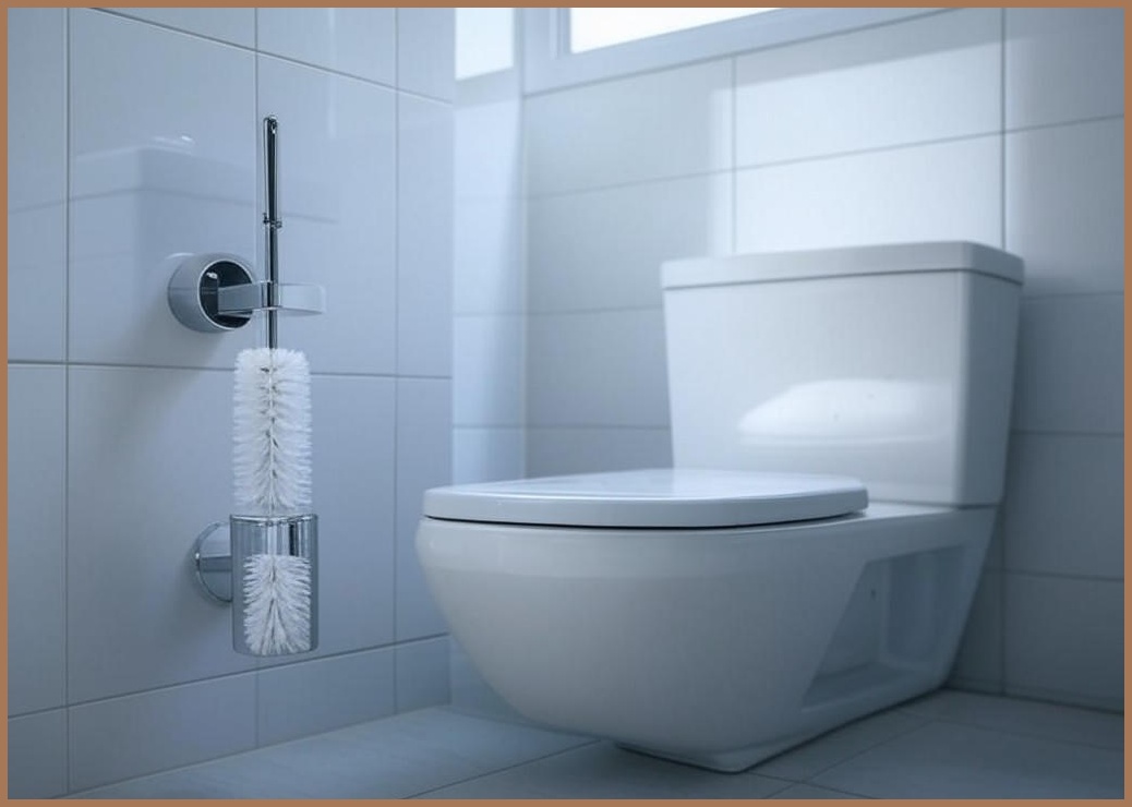 WETWO 무타공 벽걸이 실리콘 화장실 변기솔 - 이미지 1