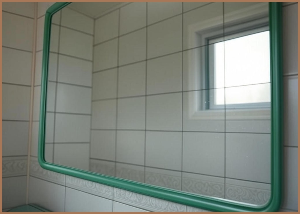 거울시트지 욕실거울 녹 테두리 리폼 일자라인 - 이미지 1