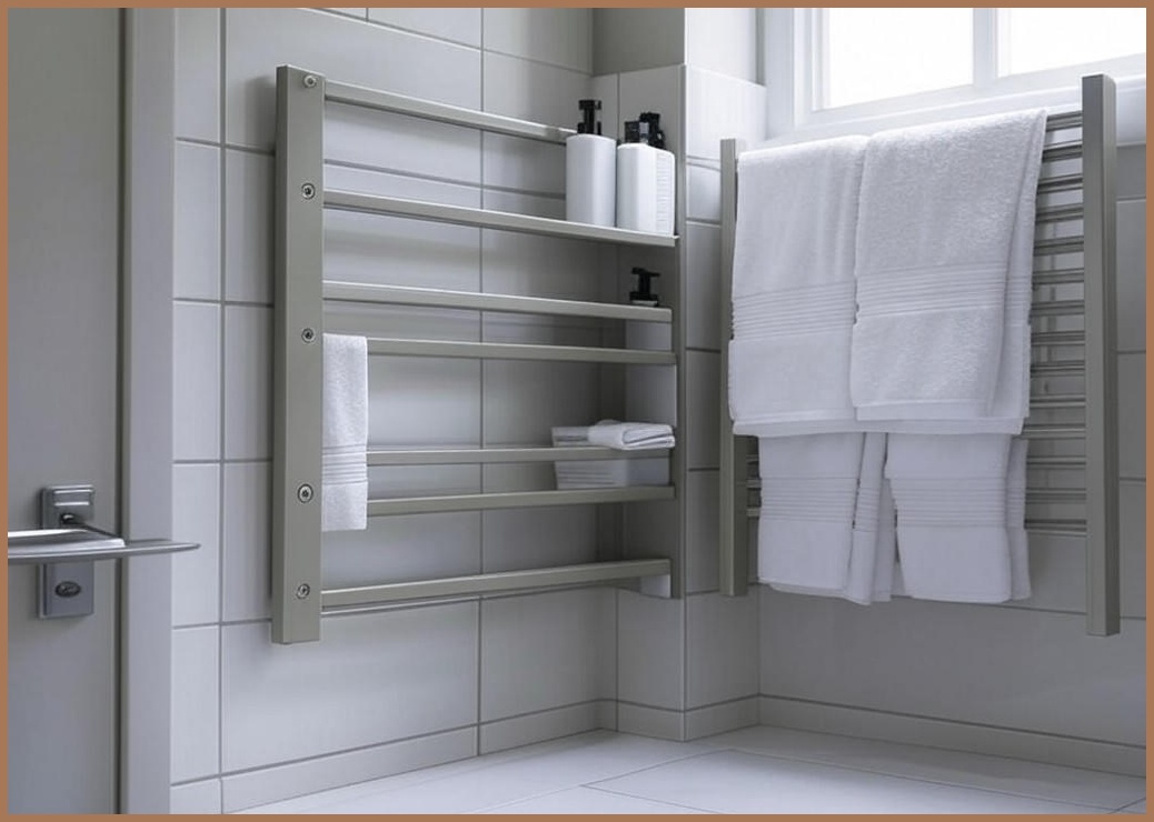 고잉홈 욕실 수건 걸이 무타공 화장실 접이식 선반 초강력 접착식