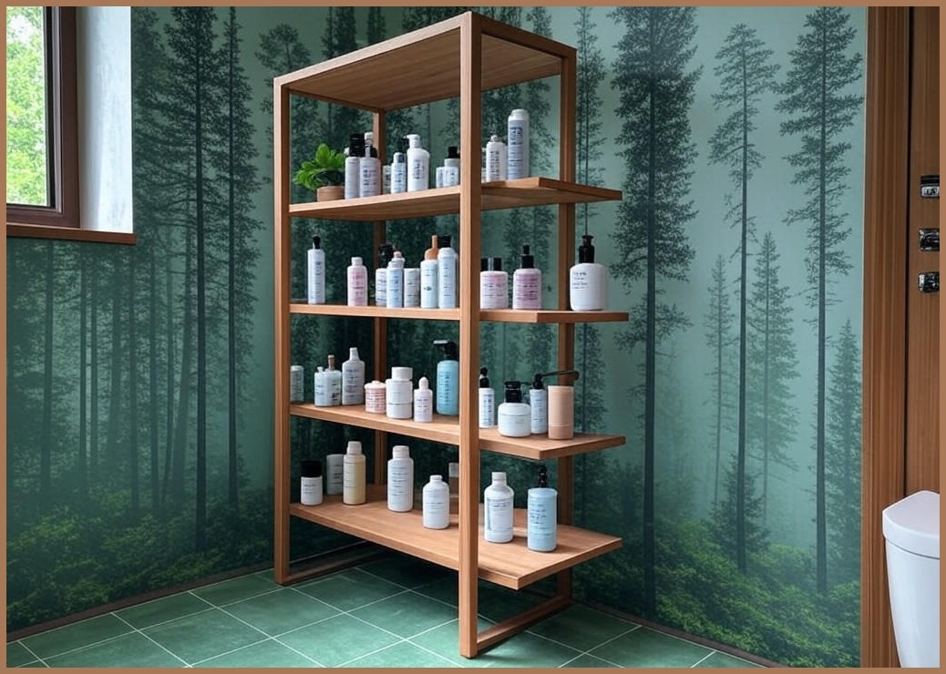 니드코 포레스트 스탠드 코너 3단 욕실선반 랜덤발송