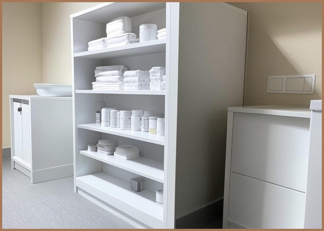 또또몰 무타공 욕실 다용도 이동식 코너 4단선반 - 이미지 1