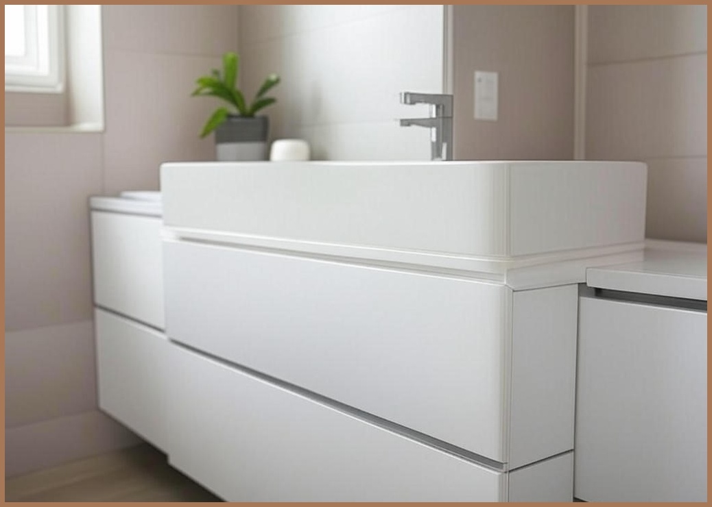 리빙하입 욕실 세면대 하부장 세트 방수 - 이미지 1