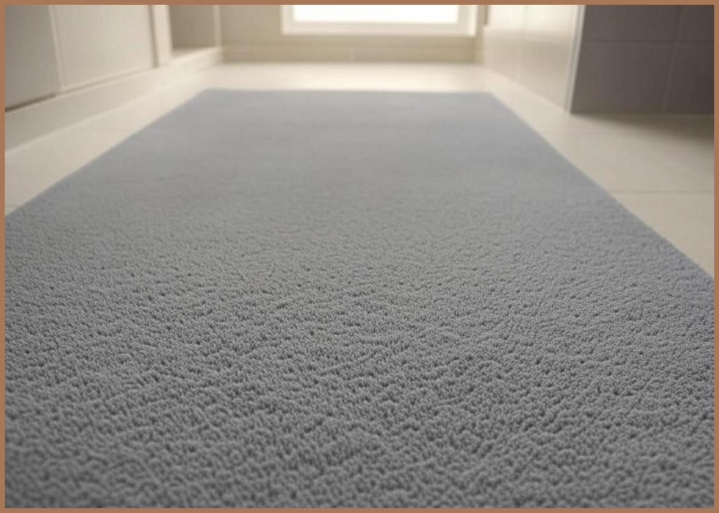 미리 미끄럼방지 욕실매트 120 x 100 x 1.05 cm, 회색, 1개