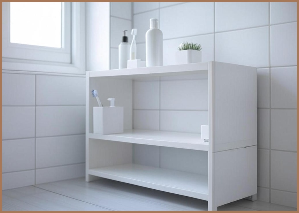 핀딘 욕실 선반 물빠짐 다용도 정리대, 화이트, 1개