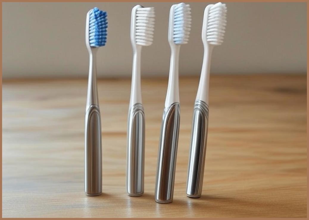 홈튜디오 2세대 올 스텐 칫솔걸이 4인 세트, 스테인레스, 1세트 - 이미지 1